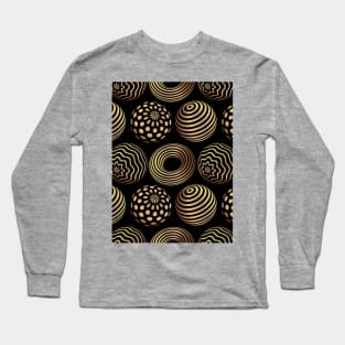 Abstract Geometric 3D Art Pattern Long Sleeve T-Shirt